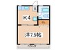 佐藤ビル 1Kの間取り