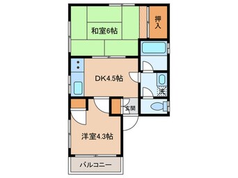 間取図 シティハイツ羽田