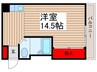 江守マンション 1Rの間取り