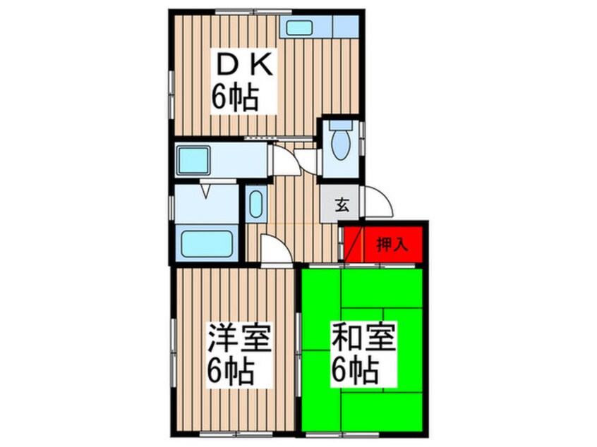 間取図 コ－ポ新井