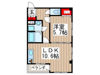 間取図 グランステ－ジ東浦和