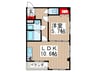 グランステ－ジ東浦和 1LDKの間取り