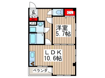 間取図 グランステ－ジ東浦和