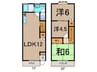 クローバーハウス 3LDKの間取り