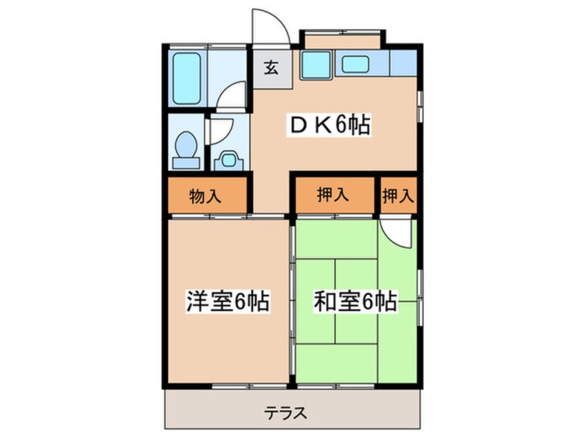 間取図 コーポつねはる