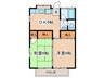 コーポつねはる 2DKの間取り
