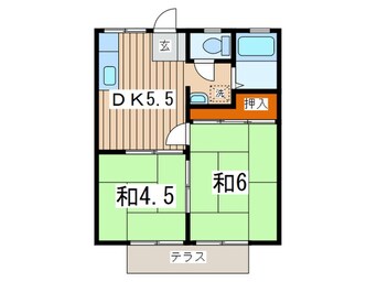 間取図 さがみ野ハイツ Ｂ