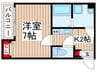 仮）ｼﾞｰﾒｿﾞﾝ狭山富士見ﾘｭﾐｴｰﾙ 1Kの間取り