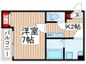 仮）ｼﾞｰﾒｿﾞﾝ狭山富士見ﾘｭﾐｴｰﾙ 1Kの間取り