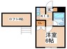 パークハイム 1Kの間取り