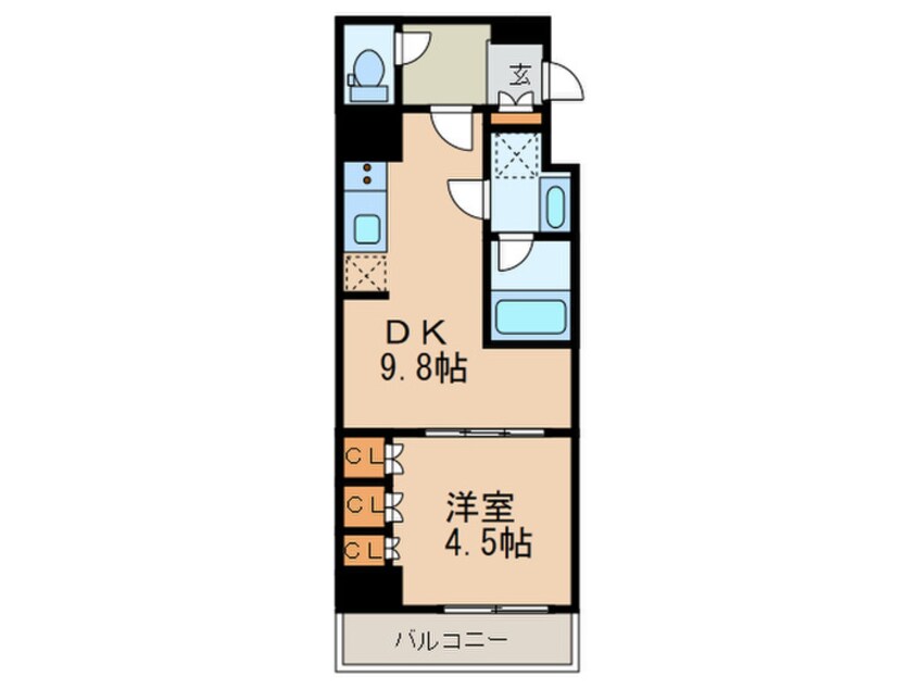間取図 ベルエスパス箱崎