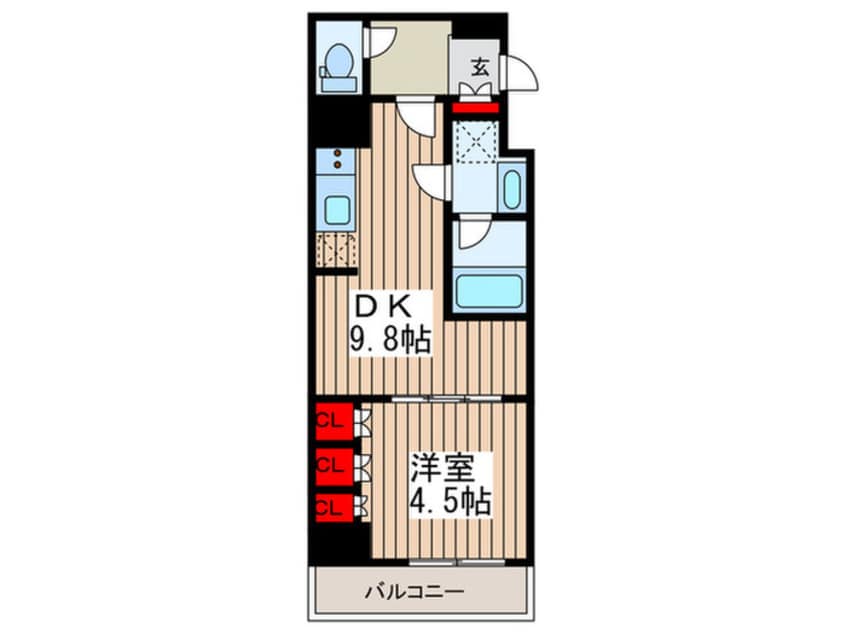 間取図 ベルエスパス箱崎
