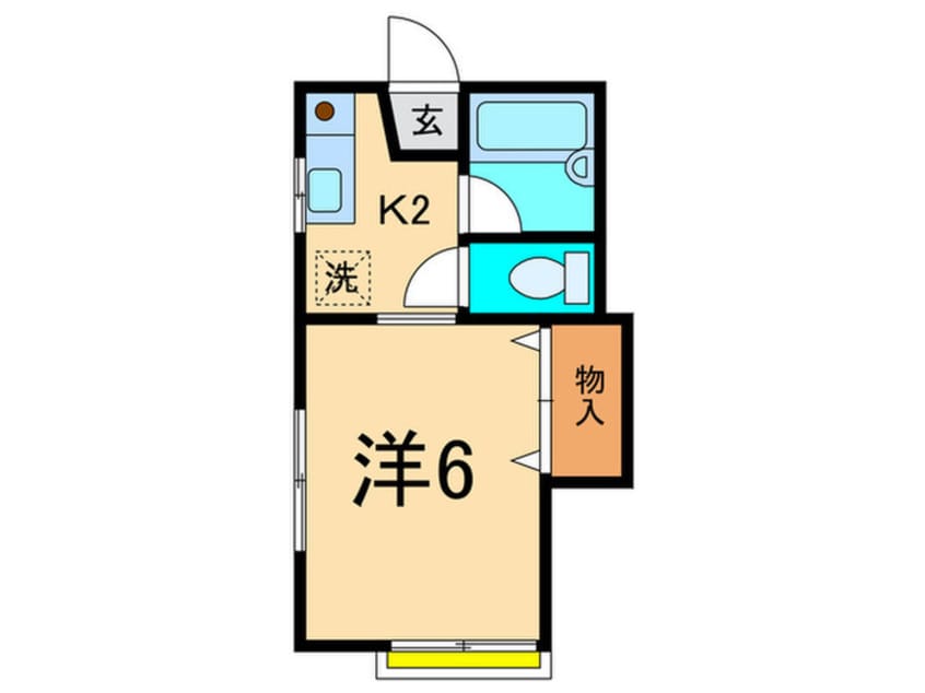 間取図 小崎アパ－ト５号棟