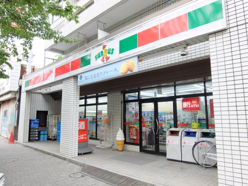 サンクス桜新町店(コンビニ)まで219m 小崎アパ－ト５号棟