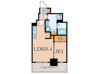 間取図 ﾊﾟｰｸｱｸｼｽ池袋ﾊﾟｰｸﾌﾛﾝﾄ