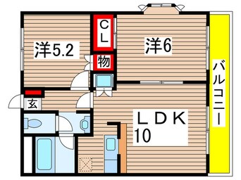 間取図 メゾン高栄Ｅ