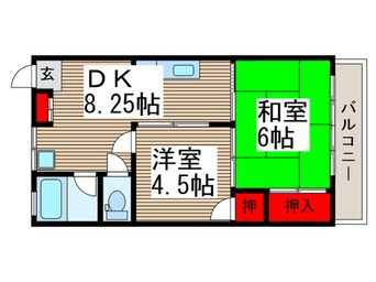 間取図 向山コ－ポフタカミ