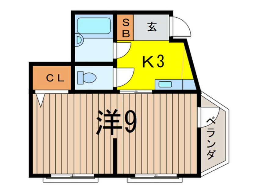 間取図 パ－ルメゾン岩渕