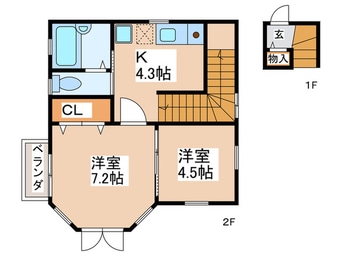 間取図 Ｎ・ＣＯＴＴＡＧＥ