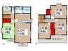 北区別所町戸建て１ 4LDKの間取り