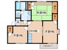 ドミ－ル宮ノ下Ｂ 3DKの間取り