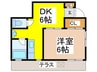プルミエ荻窪 1DKの間取り