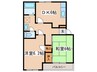 ジュネス原 2DKの間取り