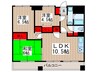 マルジューマンション 3LDKの間取り