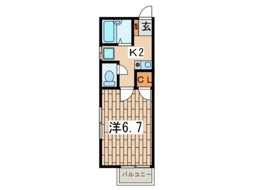 間取図 クレッセント上星川Ⅱ