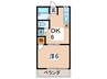 シティハイムさんゆう 1DKの間取り