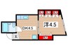 フラットビル 1DKの間取り