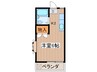 モンテヴェール 1Kの間取り