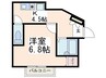 ア－ミテ－ジ 1Kの間取り