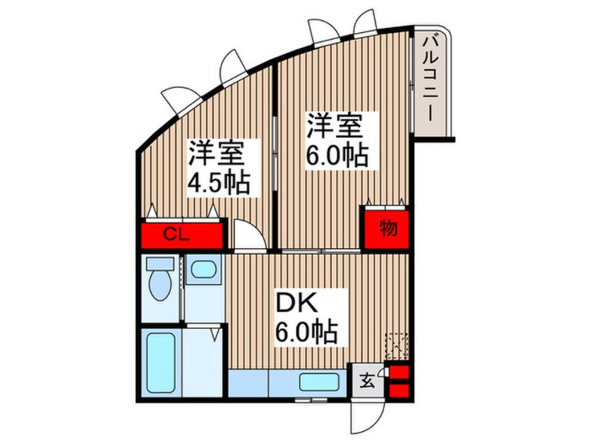 間取図 パ－クマンション東川口