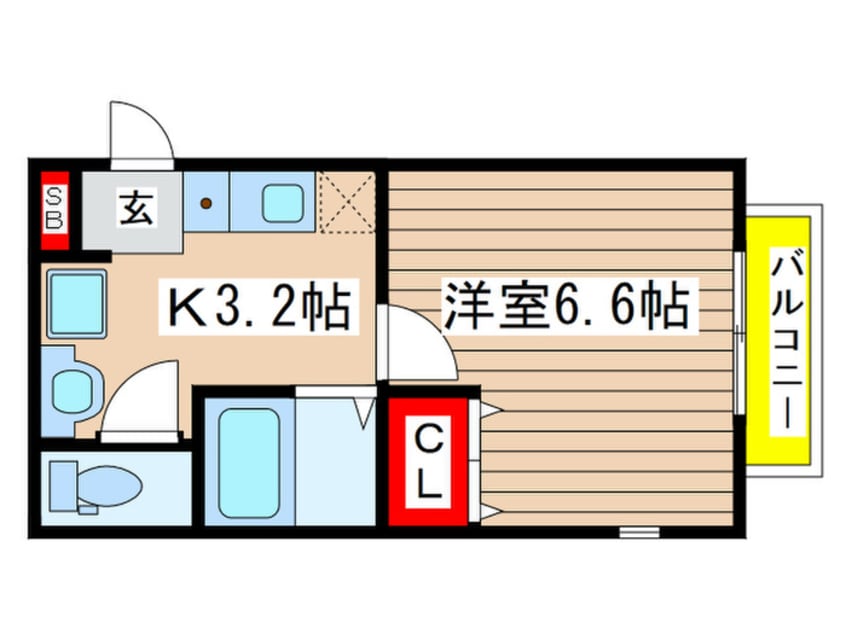 間取図 エルメゾン幸町