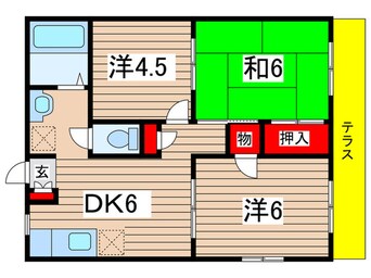 間取図 ラフォーレ・京Ａ