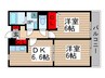 アンソレイエ 2DKの間取り