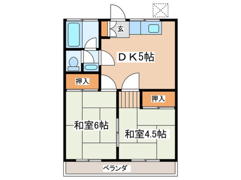 間取図 野川ハイツⅠ