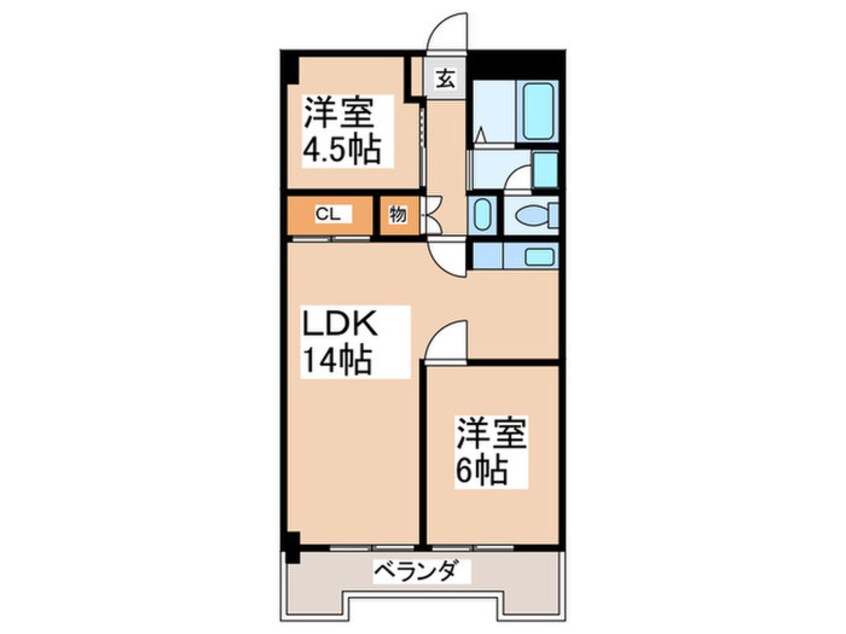 間取図 美しが丘ア－バン