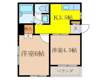 間取図 サンライズコ－ポ