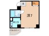 ブライトウエスト江田 1Kの間取り