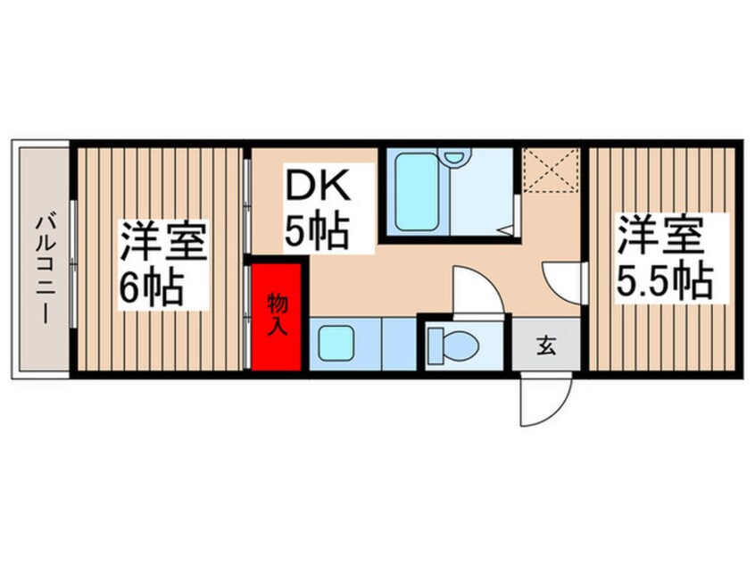 間取図 パレス福栄