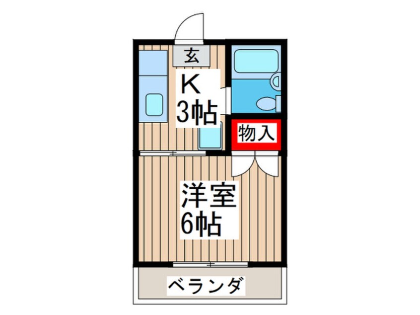 間取図 カ－サ上原