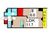 アーバンパーク綾瀬ＷＥＳＴ 1LDKの間取り