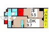 アーバンパーク綾瀬ＷＥＳＴ 1LDKの間取り