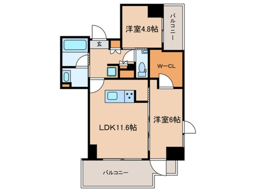 間取図 フルハウス飯田橋