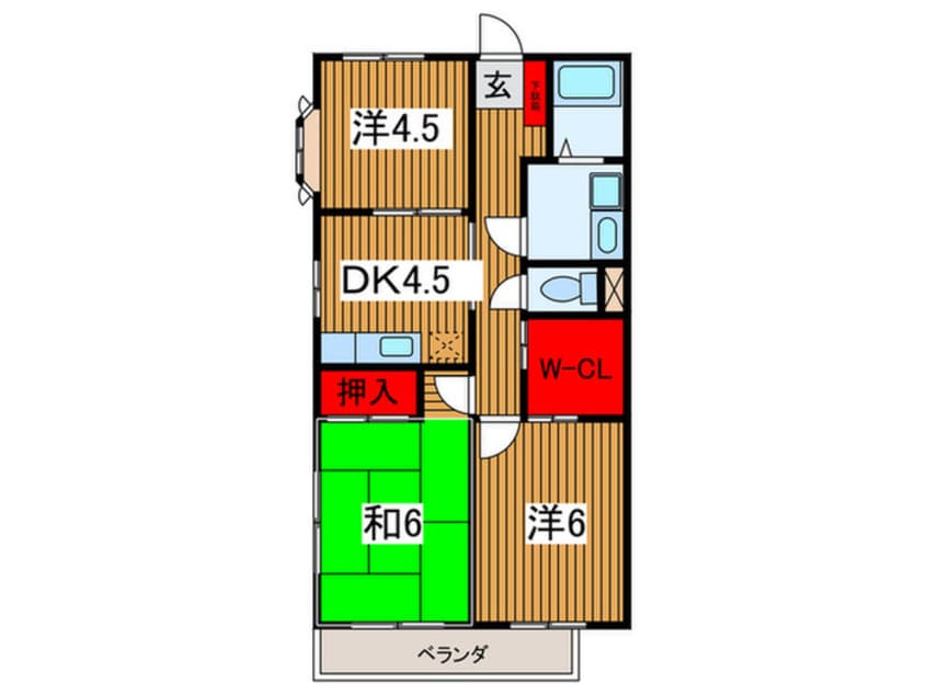 間取図 シャイン浦和第１