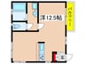 クライアント上麻生 A 1Rの間取り