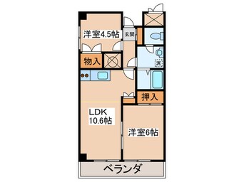 間取図 クレストアゼリア