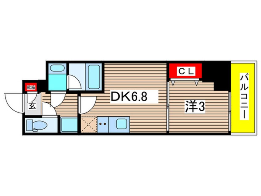 間取図 アーバネックス深川住吉Ⅱ